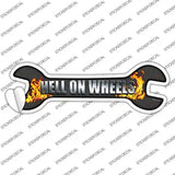 Hell On Wheels Novelty Wrench Sticker Decal