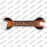 Tattoo Power Novelty Wrench Sticker Decal