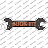 Suck It Novelty Wrench Sticker Decal
