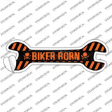 Biker Born Novelty Wrench Sticker Decal