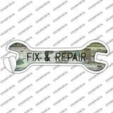 Fix and Repair Novelty Wrench Sticker Decal