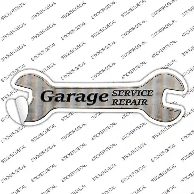 Service Repair Novelty Wrench Sticker Decal