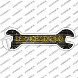 Service Station Novelty Wrench Sticker Decal