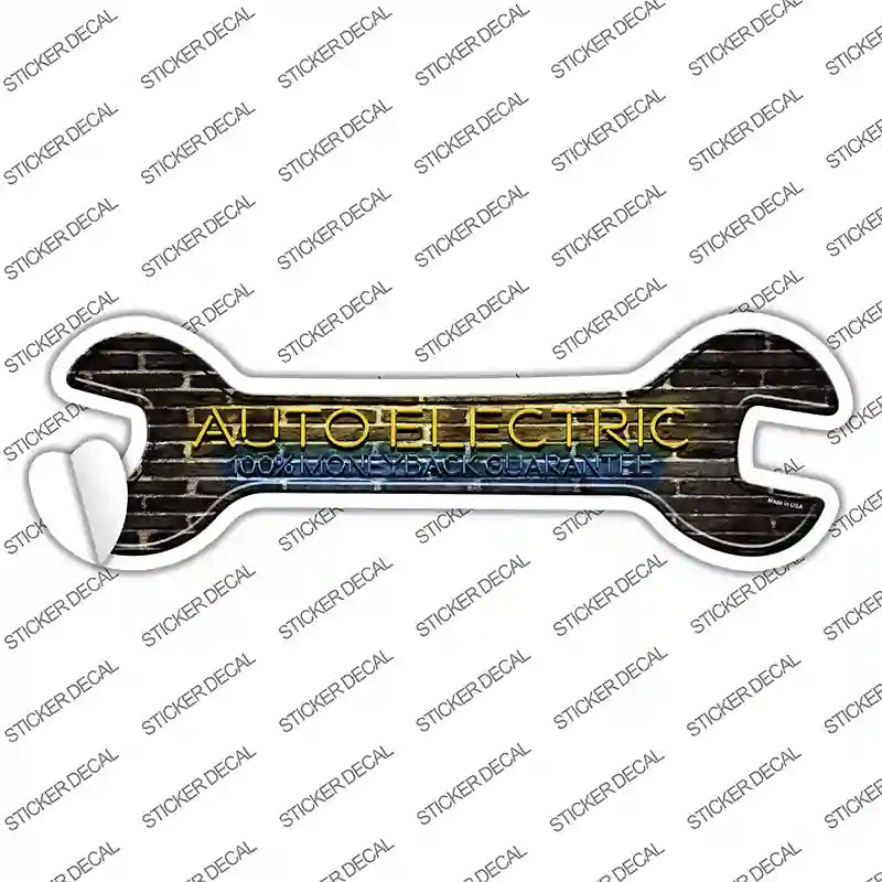 Auto Electric Novelty Wrench Sticker Decal