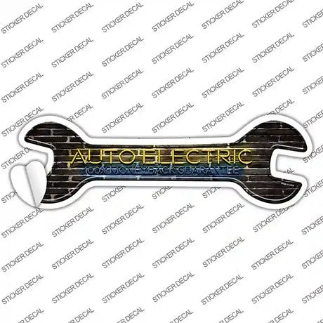 Auto Electric Novelty Wrench Sticker Decal