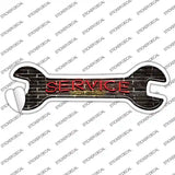 Service With A Smile Novelty Wrench Sticker Decal