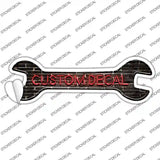 Custom Decal Novelty Wrench Sticker Decal