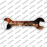 Rusty Cars Novelty Wrench Sticker Decal