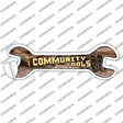Community Tools Novelty Wrench Sticker Decal