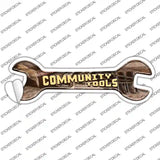Community Tools Novelty Wrench Sticker Decal