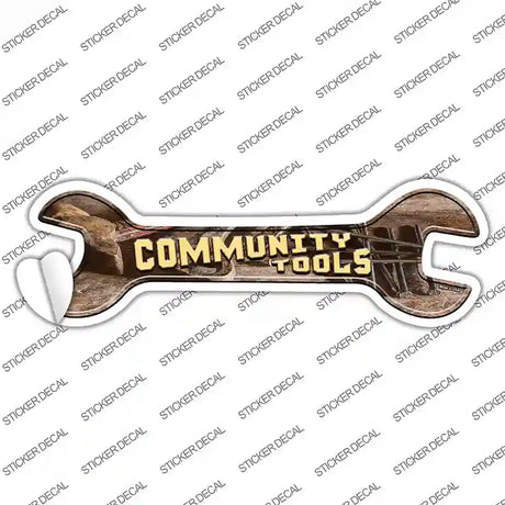 Community Tools Novelty Wrench Sticker Decal
