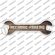 Mechanic Parking Novelty Wrench Sticker Decal