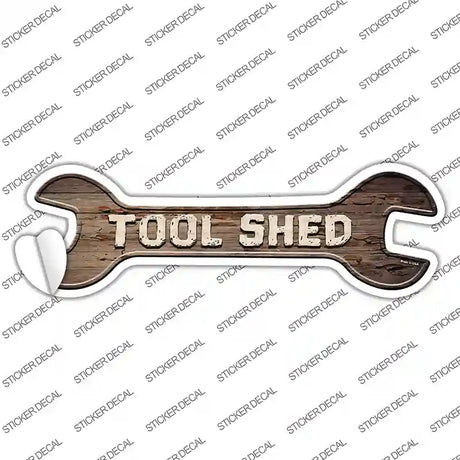 Tool Shed Novelty Wrench Sticker Decal