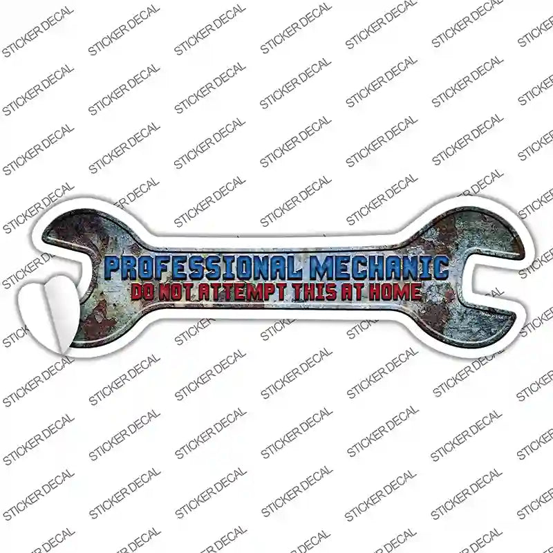 Best Mechanic Sticker Professional Mechanic Novelty Wrench Sticker Decal | Smart Blonde