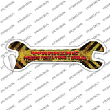 Watch For Flying Tools Novelty Wrench Sticker Decal
