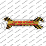 Old Mechanic At Work Novelty Wrench Sticker Decal