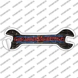 Car Wash and Service Novelty Wrench Sticker Decal