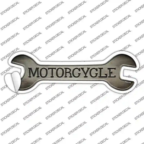 Motorcycle Novelty Wrench Sticker Decal