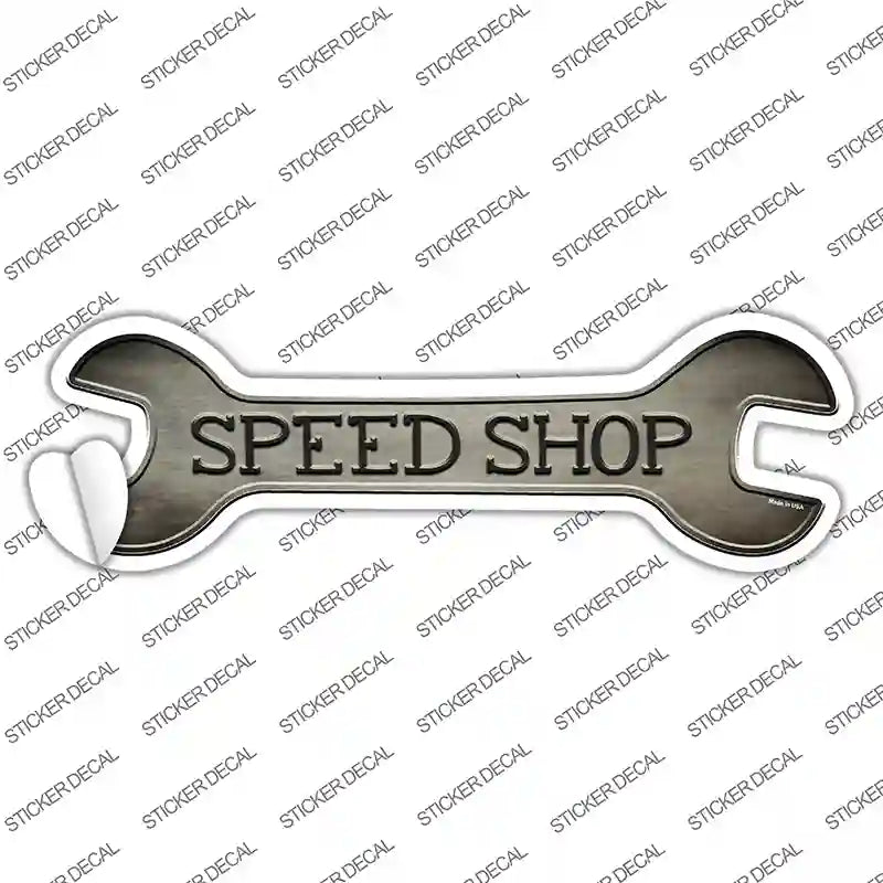 Speed Shop Novelty Wrench Sticker Decal