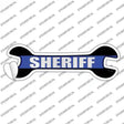 Sheriff Thin Blue Line Novelty Wrench Sticker Decal