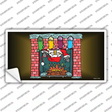 Santa Chimney Novelty Sticker Decal