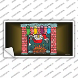 Santa Chimney Novelty Sticker Decal