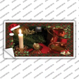 Wreath And Candle Novelty Sticker Decal