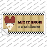 Let it Snow Novelty Sticker Decal