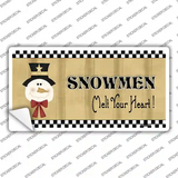 Snowmen Melt Your Heart Novelty Sticker Decal