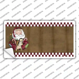 Santa With Rag Doll Novelty Sticker Decal