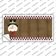 Snowman Offset Novelty Sticker Decal