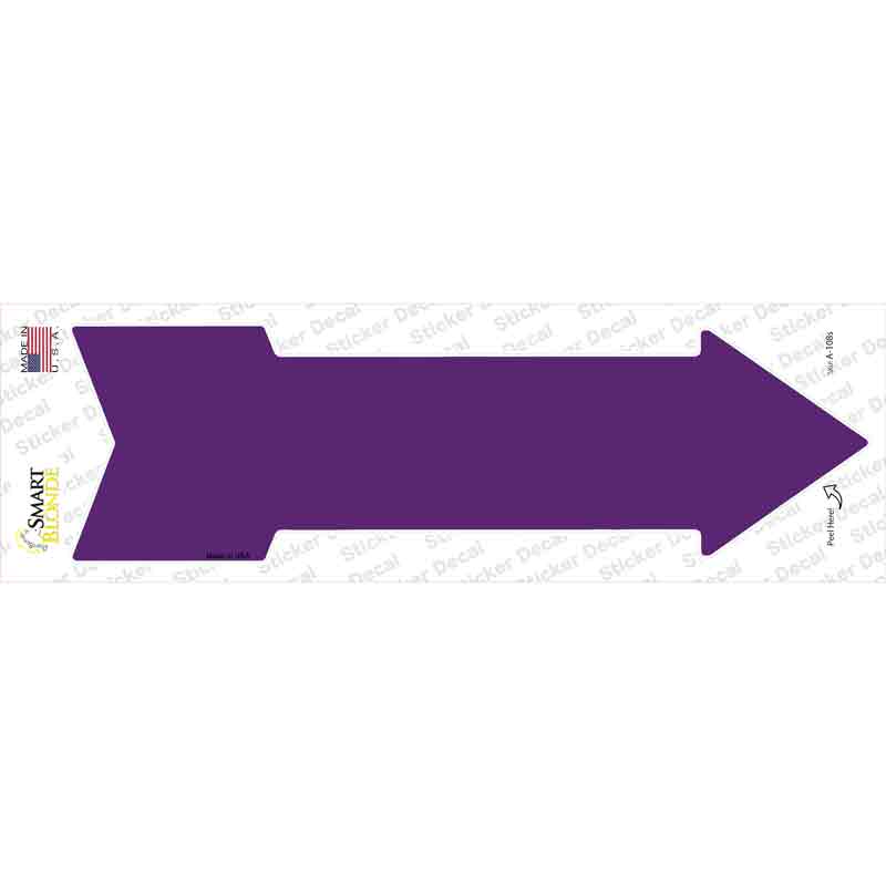 Purple Novelty Arrow Sticker Decal