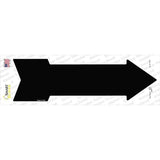 Black Novelty Arrow Sticker Decal