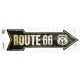Vintage Route 66 Novelty Arrow Sticker Decal