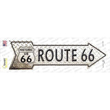 Diamond Route 66 Novelty Arrow Sticker Decal