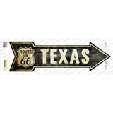 Vintage Route 66 Texas Novelty Arrow Sticker Decal