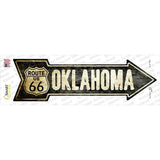 Vintage Route 66 Oklahoma Novelty Arrow Sticker Decal