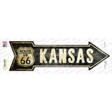 Vintage Route 66 Kansas Novelty Arrow Sticker Decal