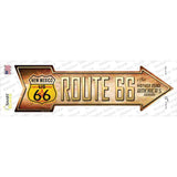 Route 66 New Mexico Flag Novelty Arrow Sticker Decal