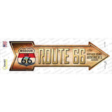 Route 66 Missouri Flag Novelty Arrow Sticker Decal