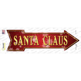 Santa Claus Novelty Arrow Sticker Decal