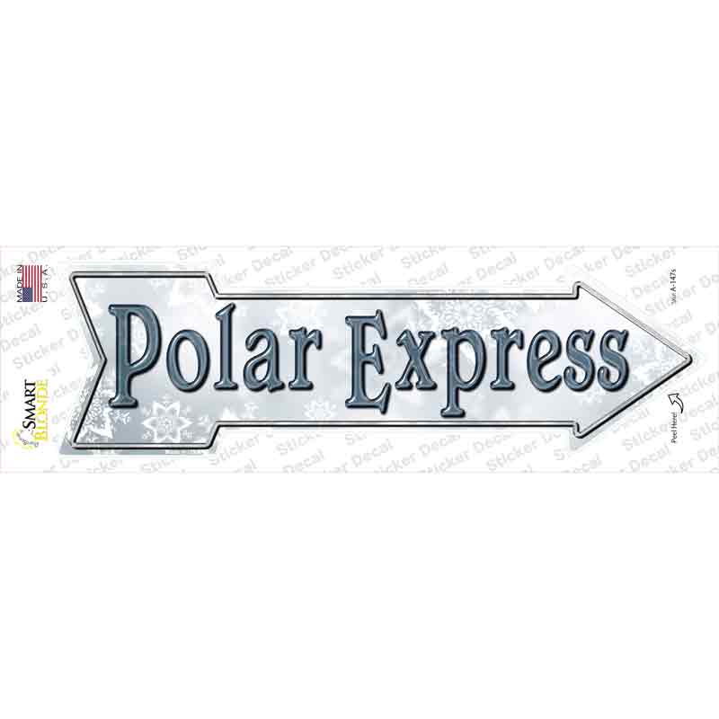 Polar Express Novelty Arrow Sticker Decal