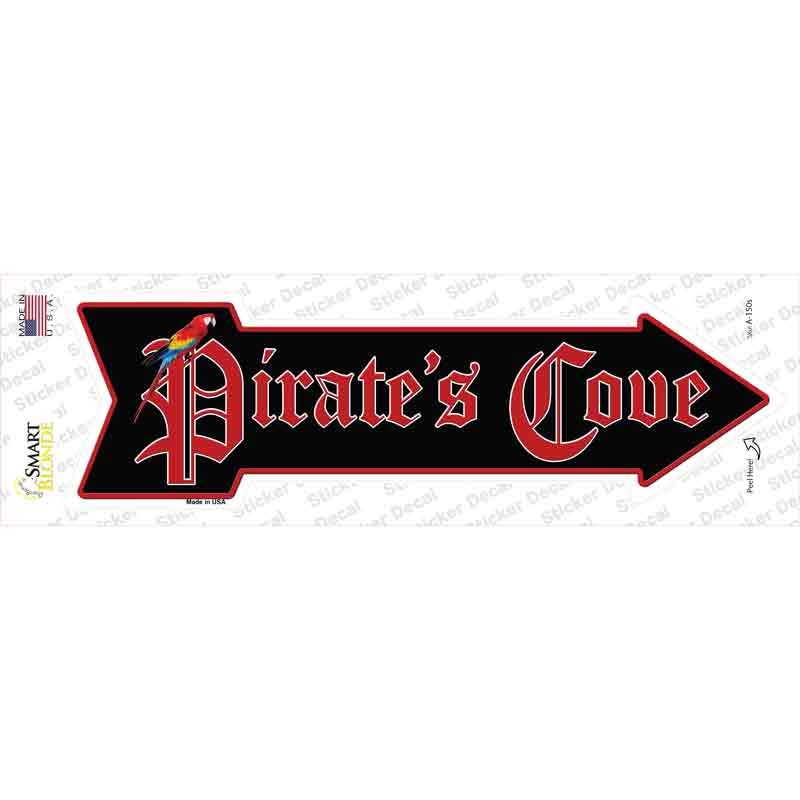 Pirates Cove Novelty Arrow Sticker Decal
