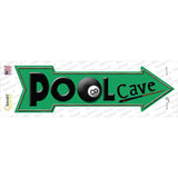 Pool Cave Novelty Arrow Sticker Decal