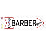 Barber Shop Novelty Arrow Sticker Decal