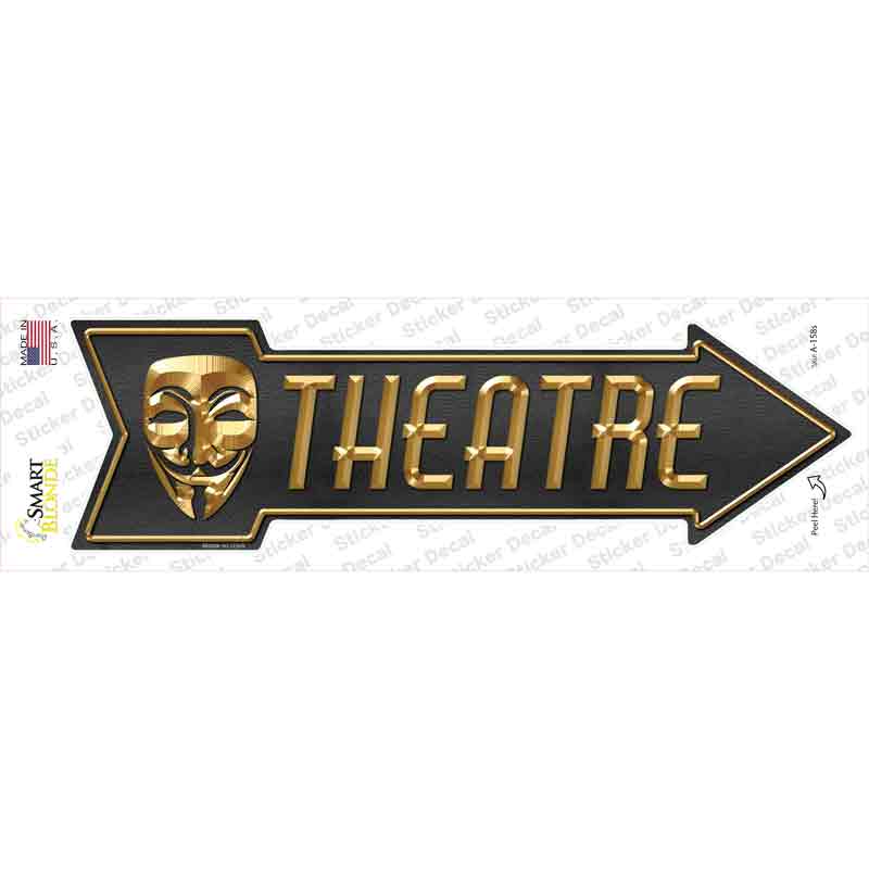 Theatre Novelty Arrow Sticker Decal