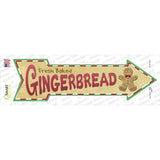 Gingerbread Novelty Arrow Sticker Decal