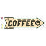 Coffee Novelty Arrow Sticker Decal