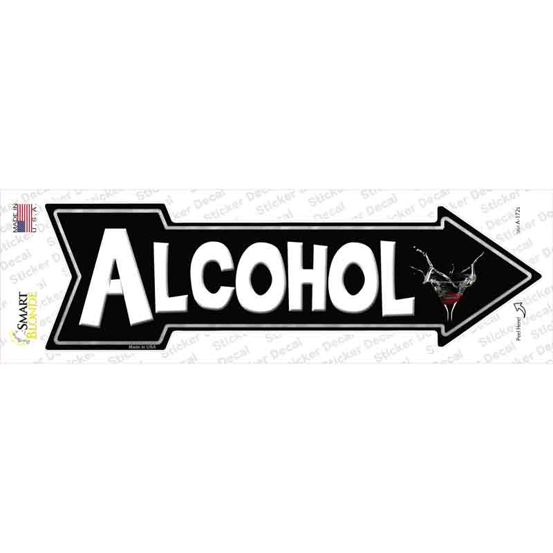 Alcohol Novelty Arrow Sticker Decal