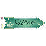 Wine Novelty Arrow Sticker Decal